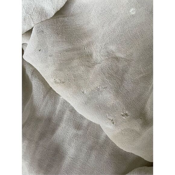 Vintage 70s Judith Ann Creations Ivory Silver Embellished Bling Sequins Pearl To - Picture 7 of 7